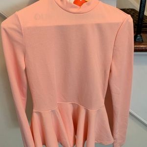 Pink Peplum Shirt (never worn)